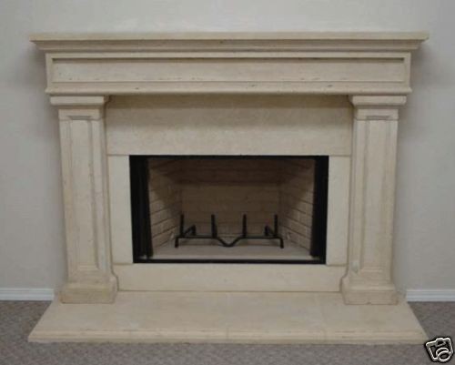 Saratoga Fireplace Mantel (mantle) Surround GYPSUM precast mantels