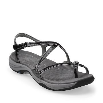 Privo by Clarks Fissure Sandals Womens 9M Black