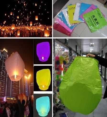   Chinese SKY Flying Wishing Floating Lanterns Wedding Christmas PARTY