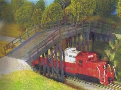 HO SCALE MODEL TRAINS RURAL OVERPASS BRIDGE BLDG KIT