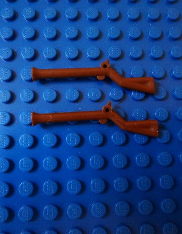 NEW Lego x5 Minifig Brown FLINTLOCK MUSKETS Pirate Rifle Army Soldier 