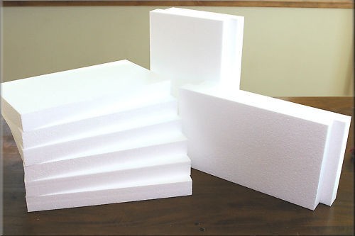 LOT FOAM SHEETS 14 x8 x1.5 STYROFOAM PACKAGING / CRAFTS