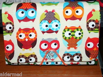 COUPON Holder / Organizer / keeper / File   big eyed Owls Natural