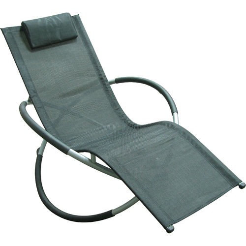 Foldable Folding Steel Rocking Chair   Prevents Floor Scratching 30 