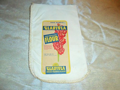 VINTAGE FLOUR SACK FREE ADVERTIZING SAMPLE GLADIOLA TEXAS,GAINESVI 