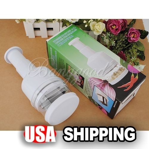 Pressing Vegetable Onion Garlic Food Chopper Cutter Slicer Peeler 