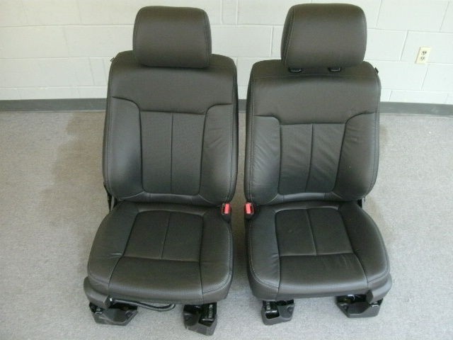 12 Ford F 150 black leather front heated/cooled seats
