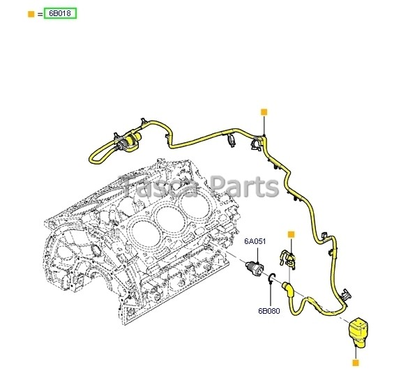   OEM ENGINE BLOCK HEATER WIRE KIT 3.5L & 3.7L V6 2010 2012 FORD LINCOLN