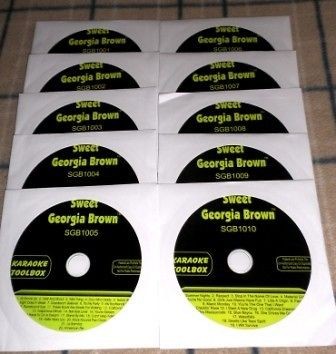 SGB TOOLBOX VOL 1 10 DISC SET OF KARAOKE CD+G MUSIC FOR YOUR CDG 