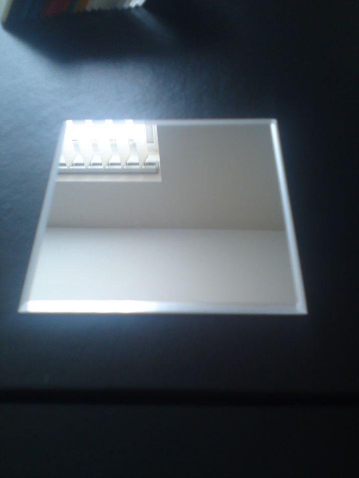 ACRYLIC MIRROR TILE WITH BEVELLED EDGES 10cm/15cm/20cm