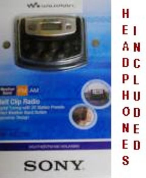 Portable AM/FM/Weather Tunung with 20 Station Presets by Sony