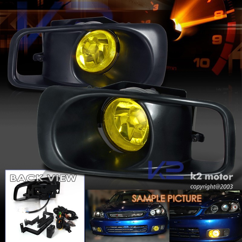 HONDA CIVIC EK 99 00 JDM DRIVING FOG LIGHTS+SWITCH YELLOW