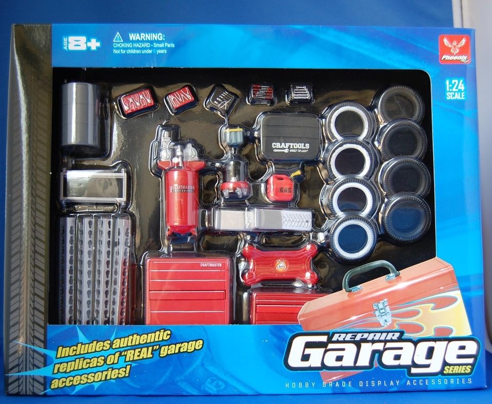 DIE CAST CARS ACCESSORIES SET GARAGE REPAIR set 1/24 SCALE