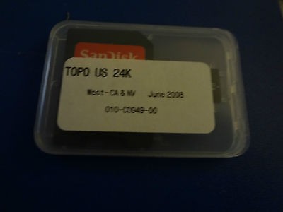 GARMIN TOPO U.S. 24K   WEST MAP Micro sd card CA & NV 010 C0949 00