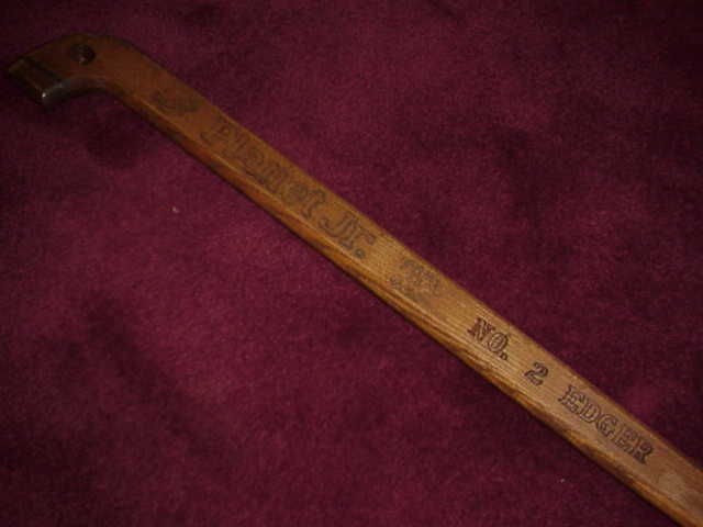 Vintage Sidewalk Edger Planet Junior No. 2 Oak Steel Blade Made in USA