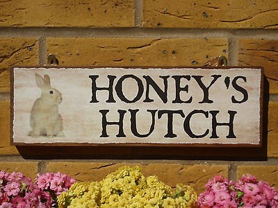   OUTDOOR RABBIT HUTCH SIGN RABBIT RUN SIGN GARDEN SIGN PET PETS SIGN