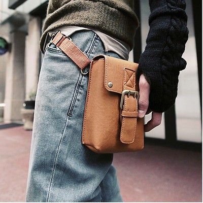 Vintage Leather camera bag waist pack for DC Lomo instax Camera