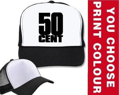 50CENT FIDDY RAP TRUCKER CAP GANGSTA RAP