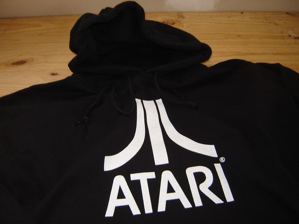 ATARI Retro Geek Arcade Game Tee Cool 80s New Hoodie