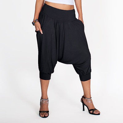 Soft Harem Genie Stretch Pants Shorts 2XS,XS,S,M