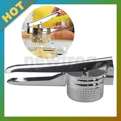   Potato Ricer Masher Stainless Steel Basket Press Juicer Utensil