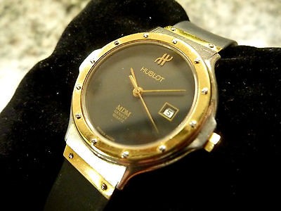 Ladies HUBLOT Classic 18kt & SS MDM Geneve   Orig. Rubber Bands 