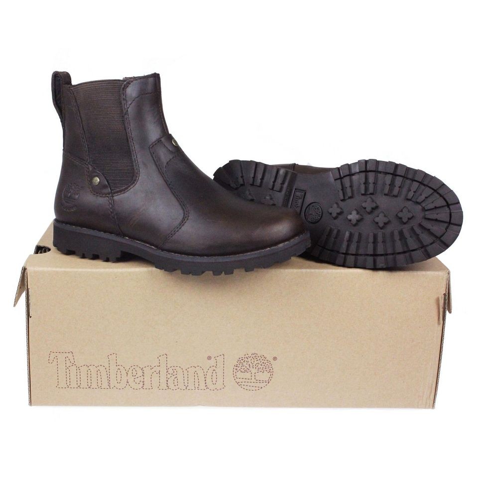 YOUTH 32718 TIMBERLAND KIDS ASPHALT TRAIL CHELSEA BROWN WATERPROOF 