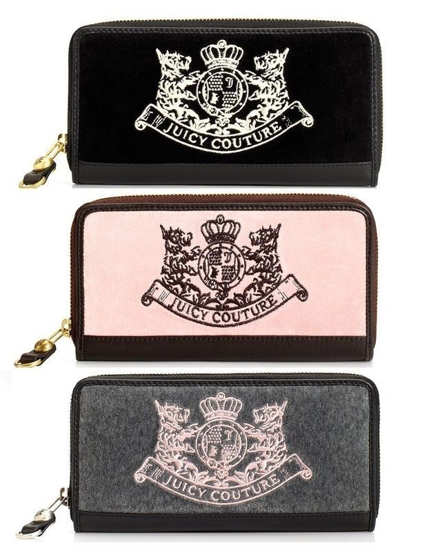 NWT Juicy Couture Scottie Embroidery Zip Clutch Wallet