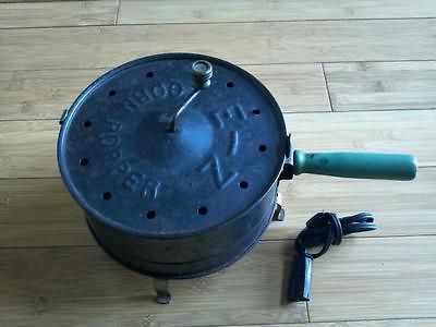 Vintage E Z corn popper popcorn popper electric very rare green handle