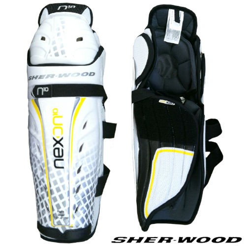 Sherwood Nexon N10 Senior (Sr) Hockey Shin Guards Pads, 14 15 16 17 