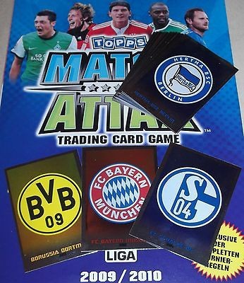 MATCH ATTAX 2009/2010   GERMAN BUNDESLIGA   ALL 18 BADGES   COMPLETE 