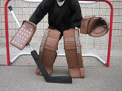 NEW PRO SERIES RETRO STREET ROLLER HOCKEY GOALIE PADS KIT SET 30