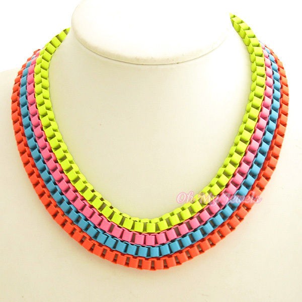 neon chain necklace in Necklaces & Pendants