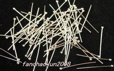 50pcs silver plated ball Pins & Needles 50mm FA W0173A