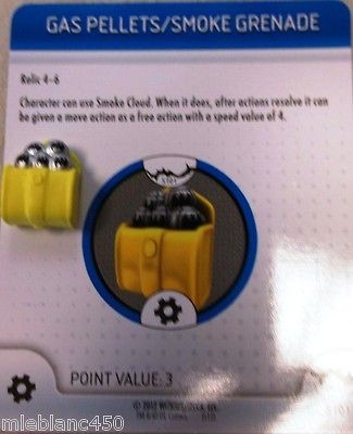 GAS PELLETS SMOKE GRENADE S101 DC HEROCLIX BATMAN NO MANS LAND OP KIT 