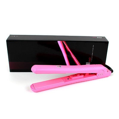   Pink Professional Hair Straightener Ceramic Tourmaline Flat Iron NEW