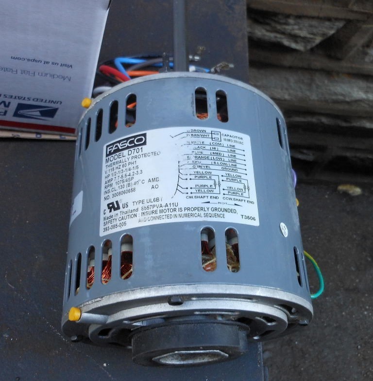 Fasco D701 1/2 HP   3 Speed Direct Drive Blower Motor