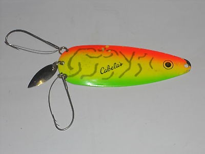   CABELAS METAL MUSKY SPOON SPINNER WEEDLESS FISHING LURE PERCH