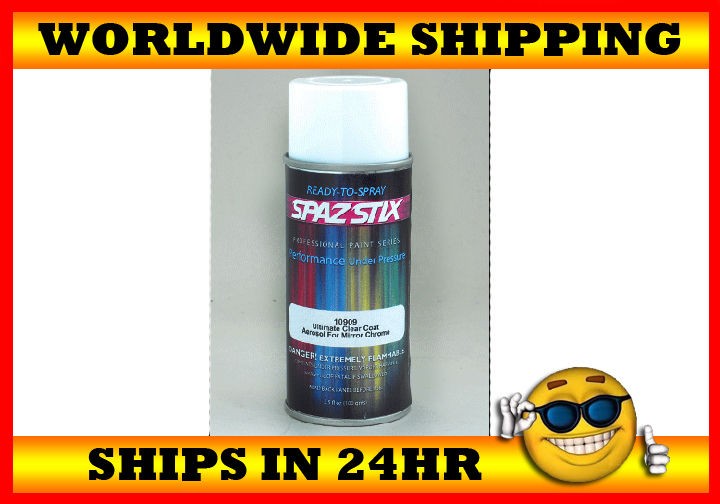 Spaz Stix SZX10909 Ultimate Mirror Chrome Clear Coat Paint Aerosol 