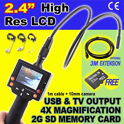   Camera Borescope Endoscope Video Snake Scope USB FREE SD Card