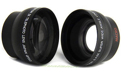 WIDE ANGLE +TELE LENS FOR 30mm Sony HANDYCAM DCR SR45