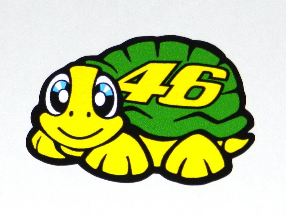 NEW VALENTINO ROSSI   TURTLE DECAL 2012 SEASON   TARTARUGA ADESIVO 