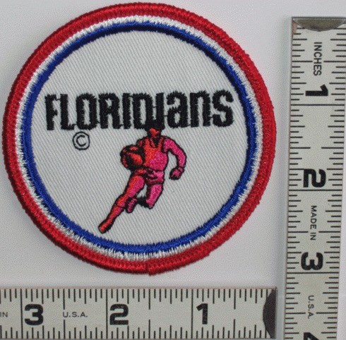 VINTAGE MIAMI FLORIDIANS ABA BASKETBALL NBA 70s JERSEY PATCH