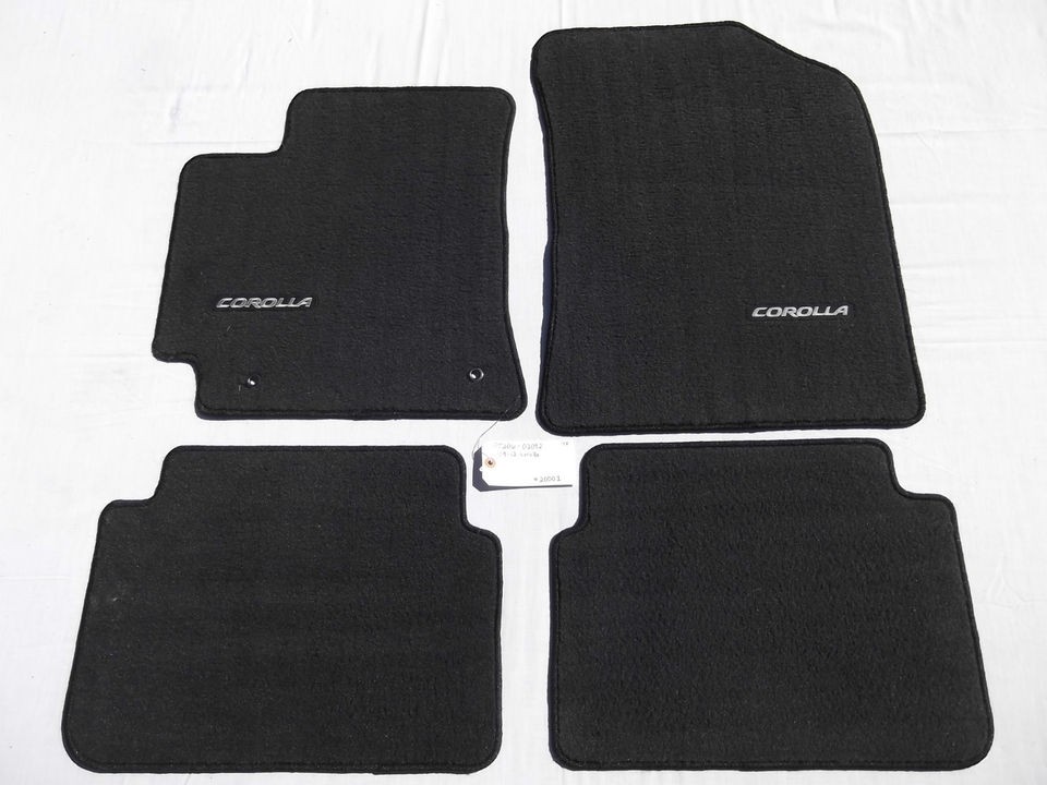 2009   2012 TOYOTA COROLLA GENUINE OEM CARPET FLOOR MAT MATS SET (Fits 