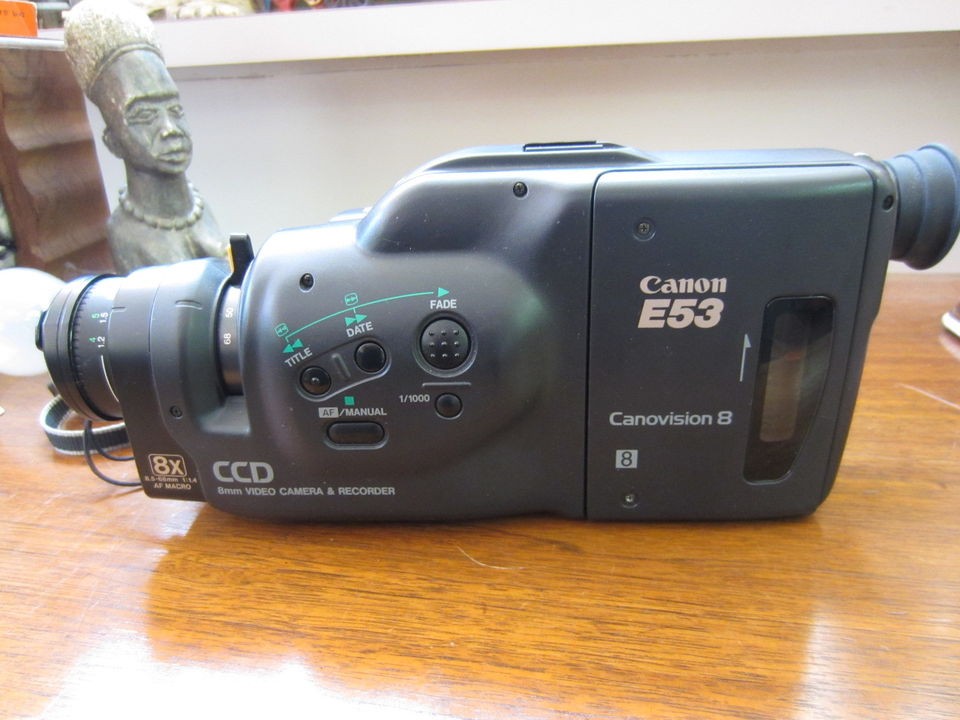 Canon E53 Canovision 8   8mm Video Camera   VINTAGE