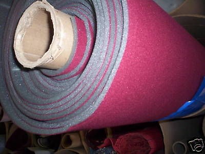 AUTO FOAM BACKED Headliner Upholstery Fabric Burgundy 60 wide