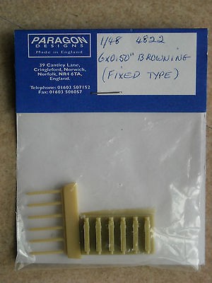 Paragon Designs 1/48 #4822 6X0.50 Browning (Fixed Type)