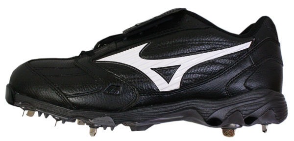 Mizuno Mens 9 Spike Classic G4 Low Baseball Metal Cleats Black Sz 15