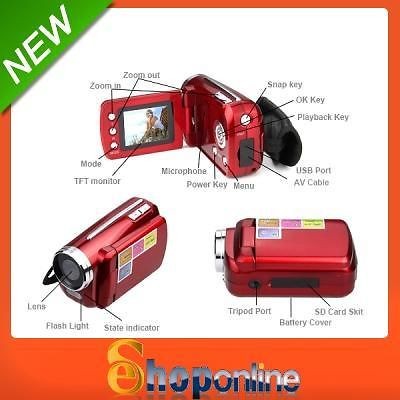 12MP 720P 4x Zoom Digital Camcorder Video LCD LED Camera Mini DV 