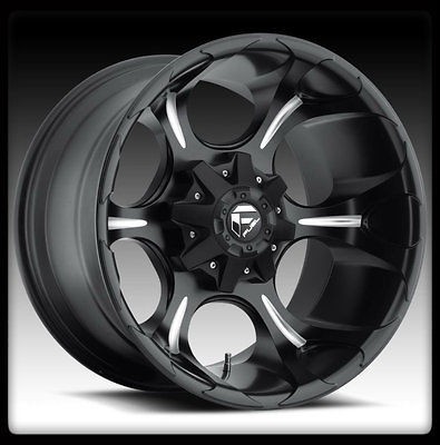 20 FUEL DUNE BLACK MILLED WHEELS RIMS & NITTO LT 295 65 20 TRAIL 